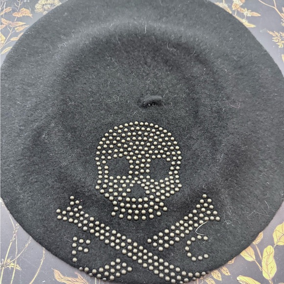 ralph lauren rugby Other - Ralph Lauren Rugby Black Skull Studded Beret